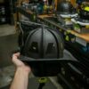 Blackout Leather Cairns Helmet